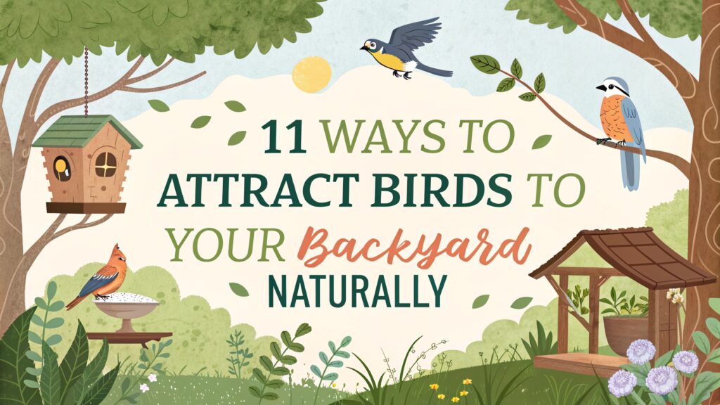 11 Ways to Attract Birds to Your Backyard Naturally