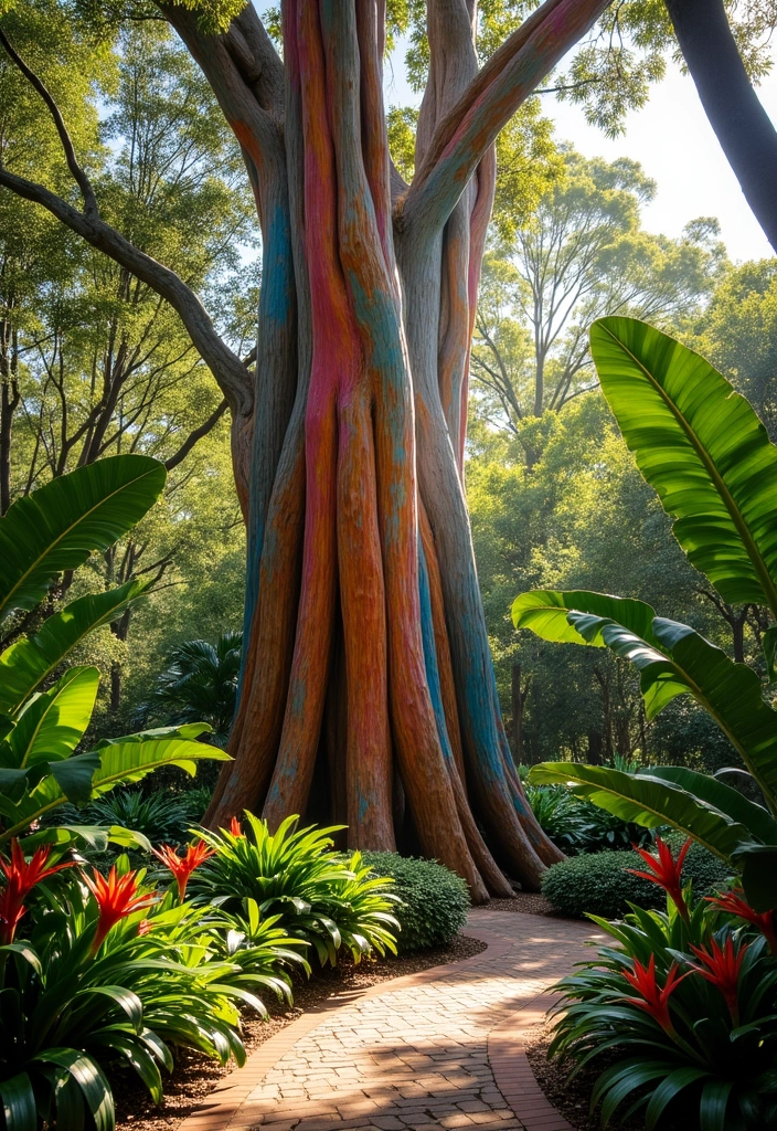 10 Unusual Garden Plants You've Never Heard Of - 4. Rainbow Eucalyptus (Eucalyptus deglupta)