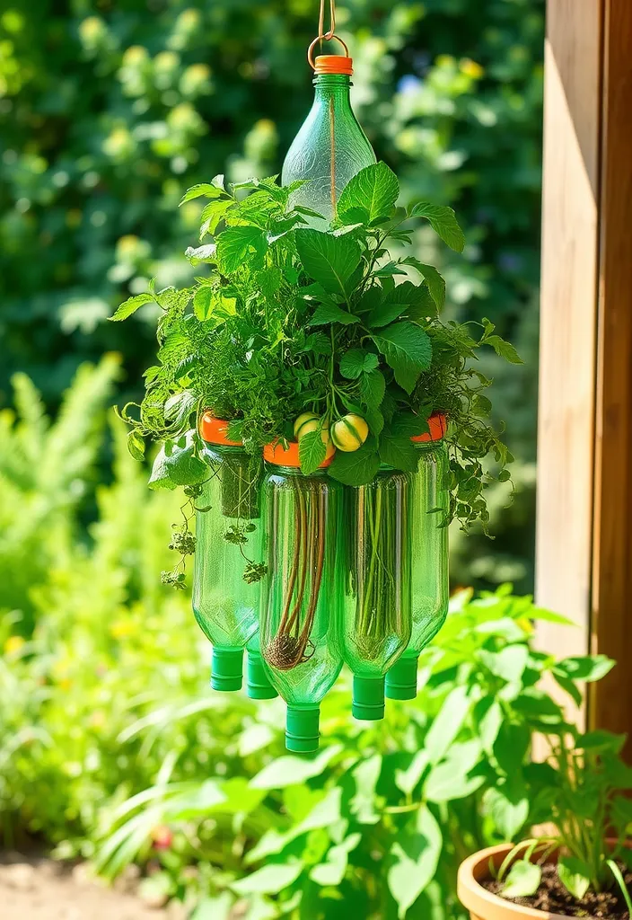 10 Vertical Vegetable Garden Hacks That Will Transform Your Small Space! - Vertical Garden with Recycled Bottles