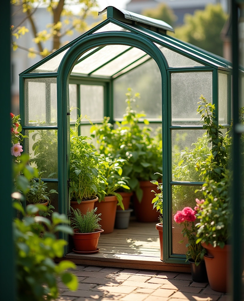 16 Small Apartment Balcony Garden Ideas for Growing Veggies - 7. Mini Greenhouse