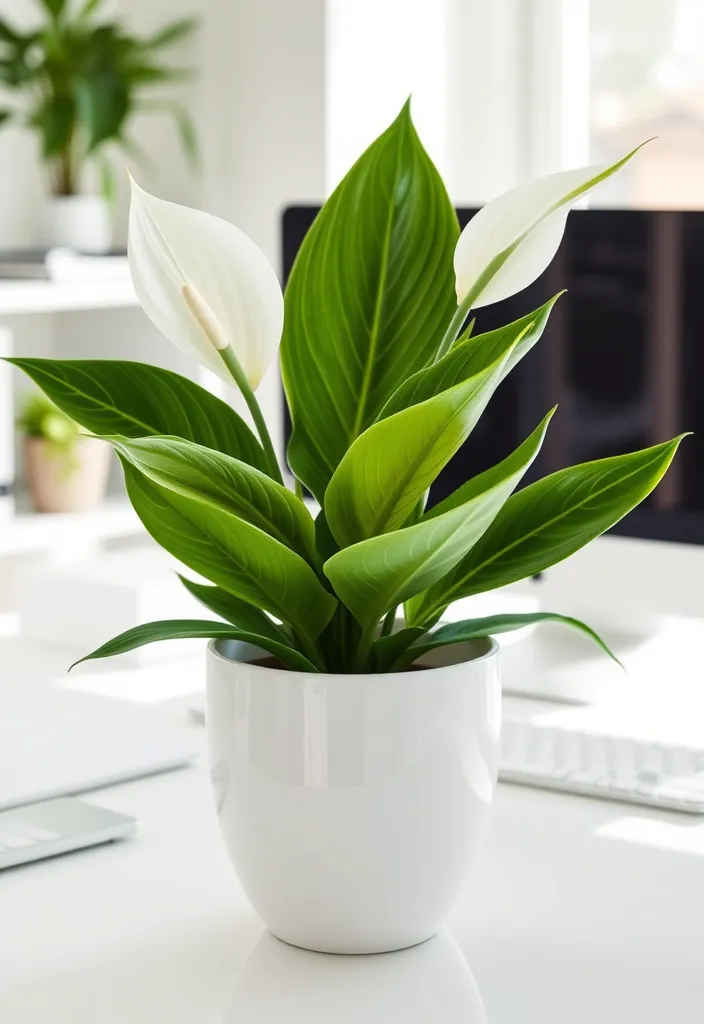 16 Lush and Easy Care Container Plants That Thrill - 8. Peace Lily