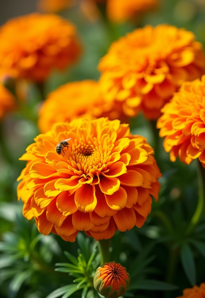 12 Easy Flowers to Plan Your First Garden (Beginner's Guide to Gorgeous Blooms!) - 1. Marigolds: Bright and Cheerful