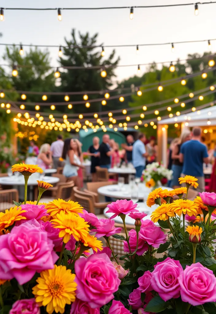 12 Easy Zinnia and Rose Garden Combinations - 8. Garden Party