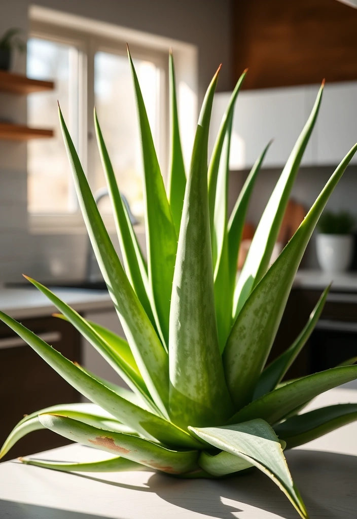 15 Fast Growing Houseplants for Quick Greenery - 11. Aloe Vera (Aloe barbadensis miller)