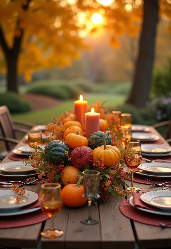 16 Fall Garden Decor Ideas to Inspire - 5. Harvest-Themed Centerpieces