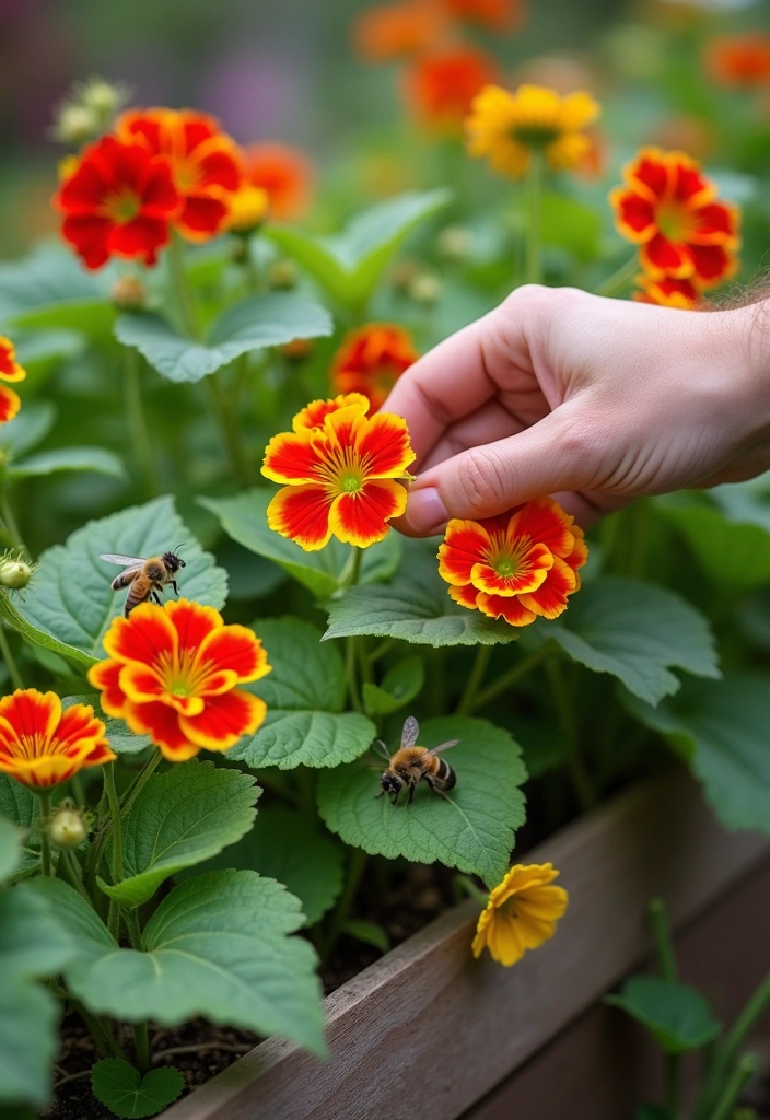 9 Best Companion Flowers for Vegetables - 2. Nasturtiums: Edible Beauty