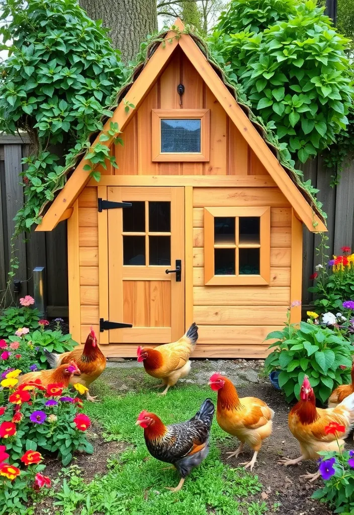 21 Charming Chicken Coop Ideas That'll Beautify Your Garden! - 9. Cozy A-Frame Coop