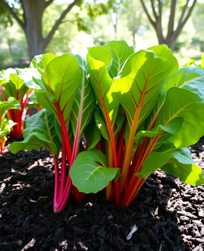 12 Vegetables That Will Grow Like Crazy in the Shade - 6. Swiss Chard: Stunning and Nutritious