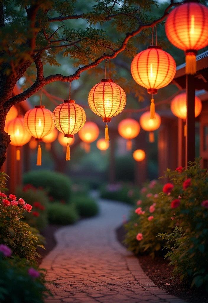 Colorful Hanging Lanterns