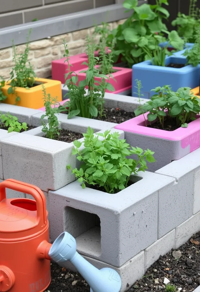 20 Inexpensive Raised Garden Bed Ideas You’ll Wish You Knew Sooner! - 2. Cinder Block Chic