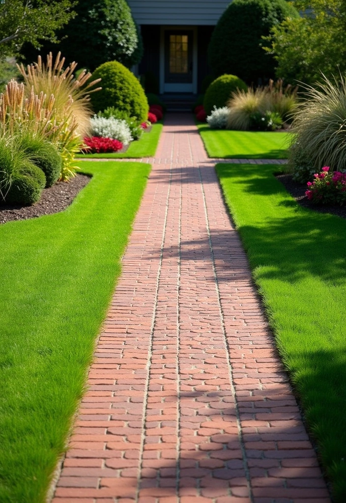 15 Backyard Walkway Ideas to Transform Your Garden - 2. Elegant Brick Walkways