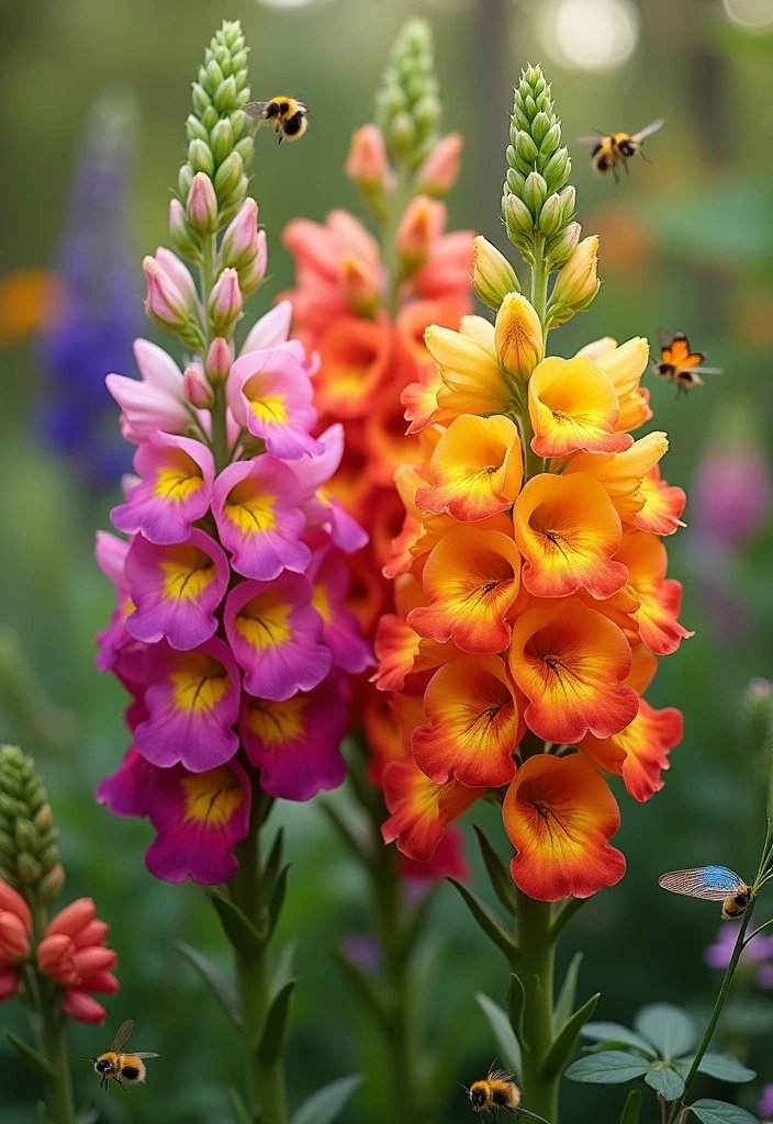 12 Easy Flowers to Plan Your First Garden (Beginner's Guide to Gorgeous Blooms!) - 8. Snapdragons: Fun and Unique