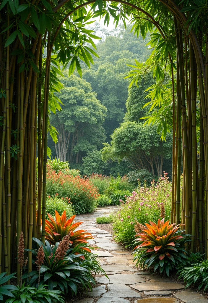 20 Garden Border Ideas for Curb Appeal - 15. Beautiful Bamboo Borders