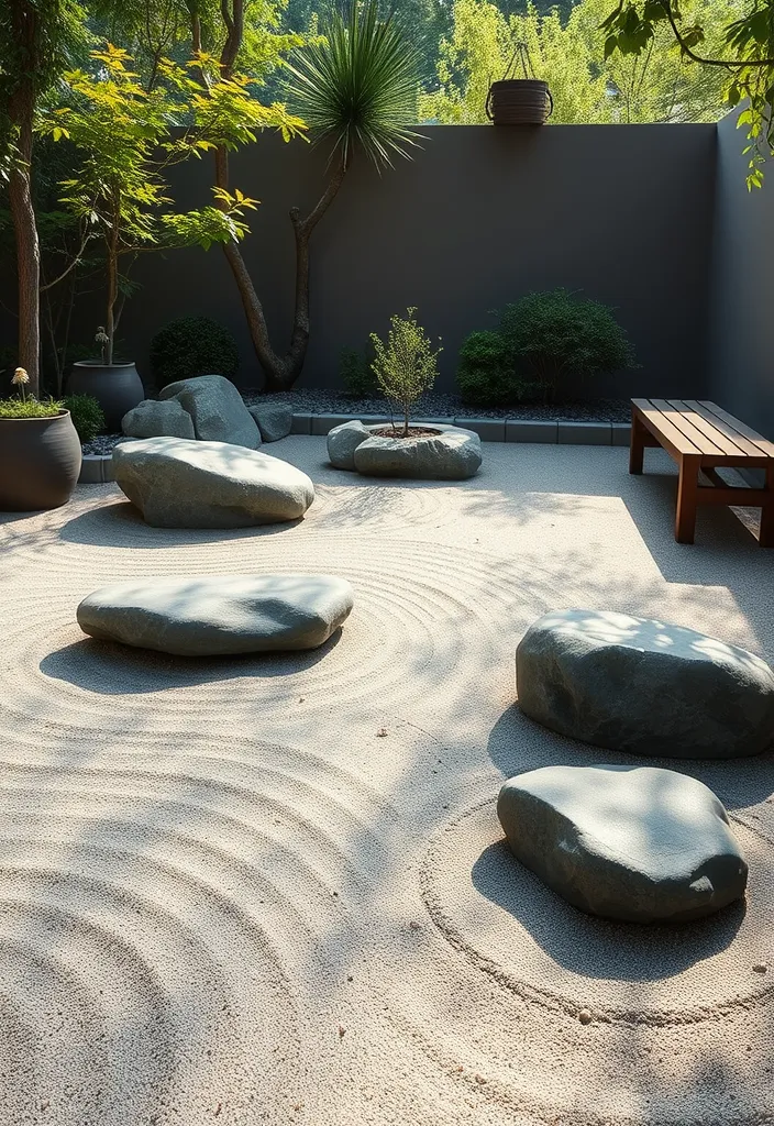 21 Genius Small Front Yard Landscaping Ideas That Don't Require a Lawn! - 11. Minimalist Zen Garden