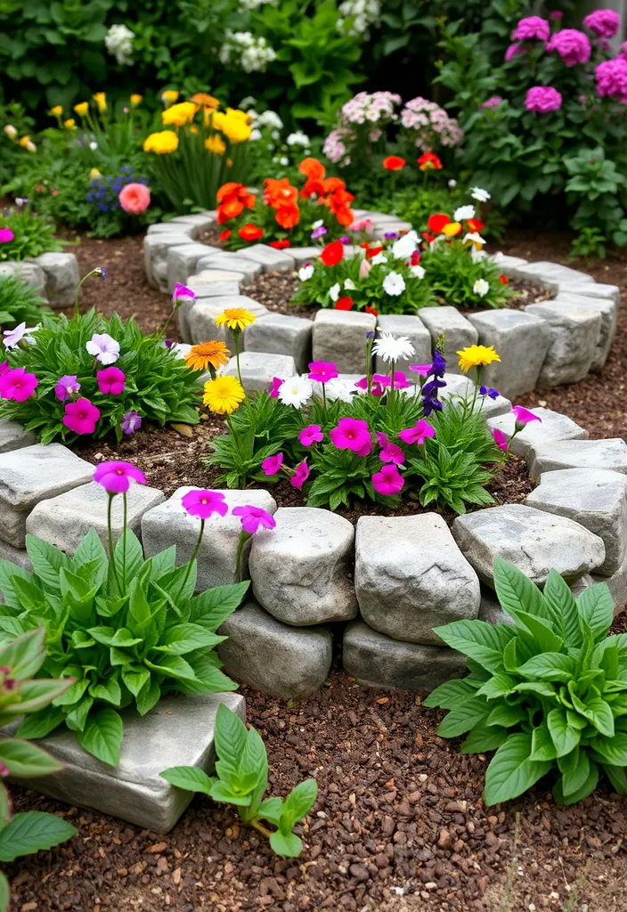 20 Inexpensive Raised Garden Bed Ideas You’ll Wish You Knew Sooner! - 9. Stone Wall Garden Beds