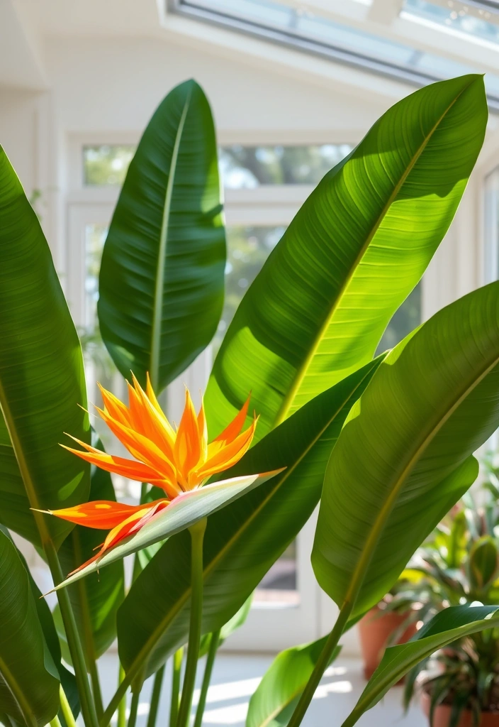 15 Fast Growing Houseplants for Quick Greenery - 13. Bird of Paradise (Strelitzia reginae)