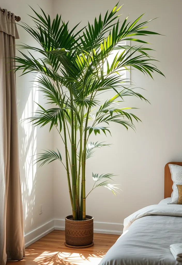 10 Best Tall Bedroom Plants for Better Sleep - 6. Bamboo Palm