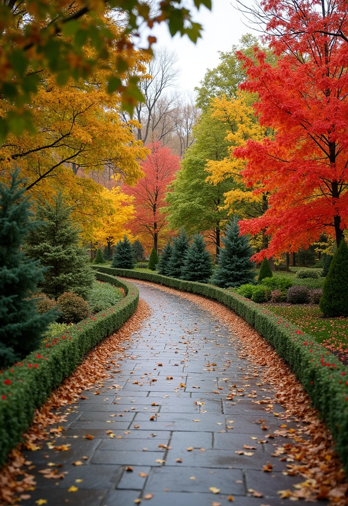 17 Modern Driveway Design Ideas - 17. Seasonal Themes