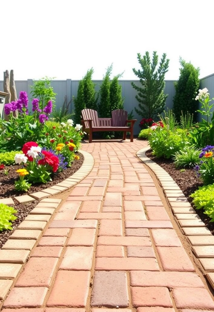 21 DIY Garden Edging Ideas on a Budget - 17. Edging with Pavers