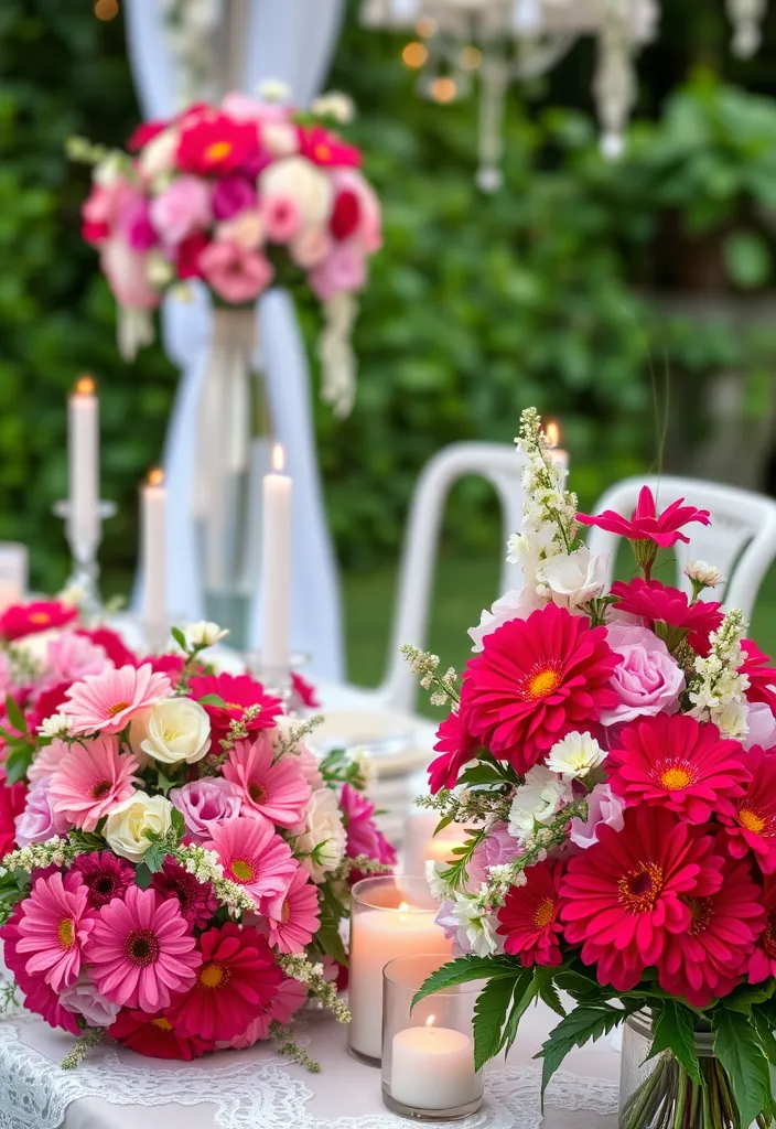 12 Easy Zinnia and Snapdragon Garden Ideas - 10. Wedding Decor