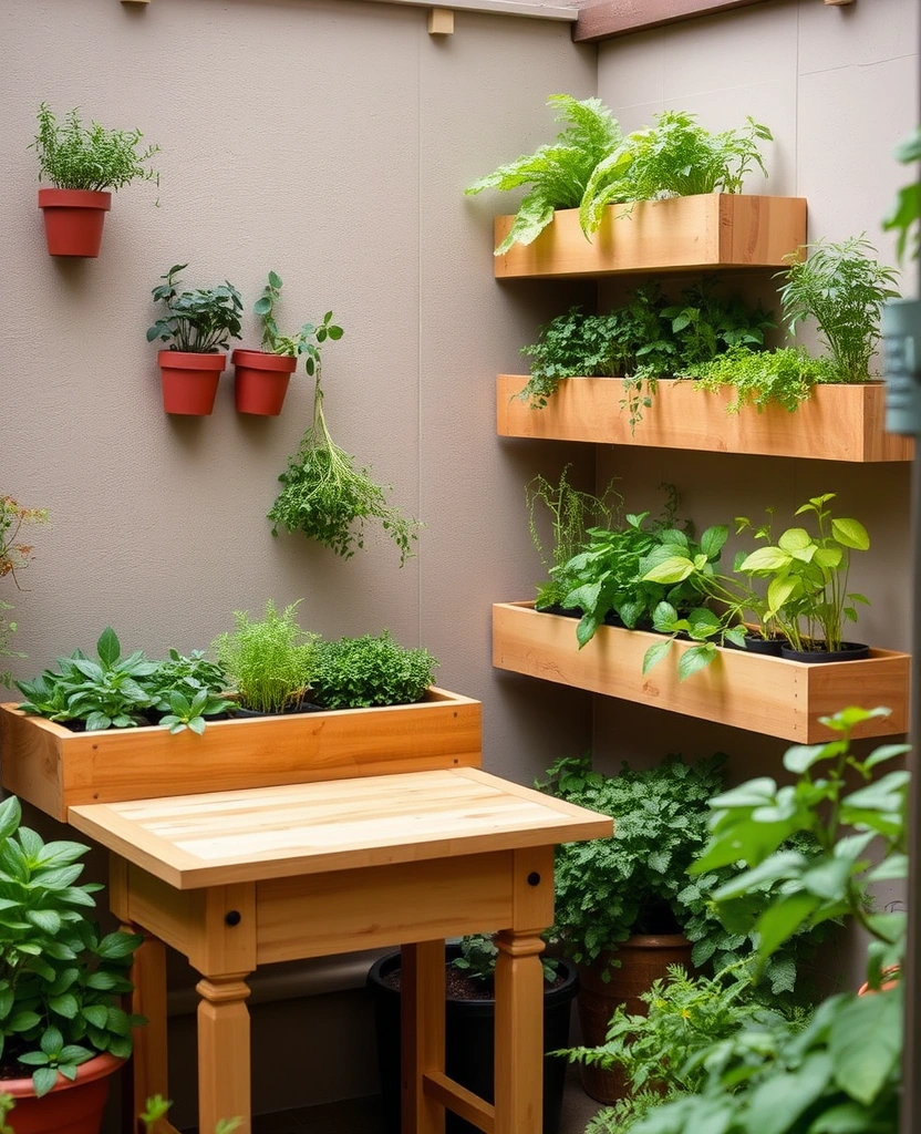 19 Garden Nook Ideas for Relaxation - 14. Herb Garden Nook