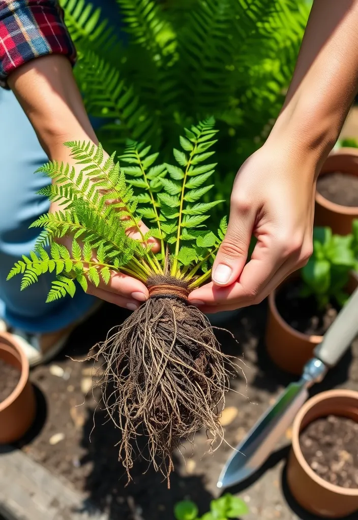 9 Must-Know Tips for Successfully Propagating Boston Ferns - 4. Propagation through Division