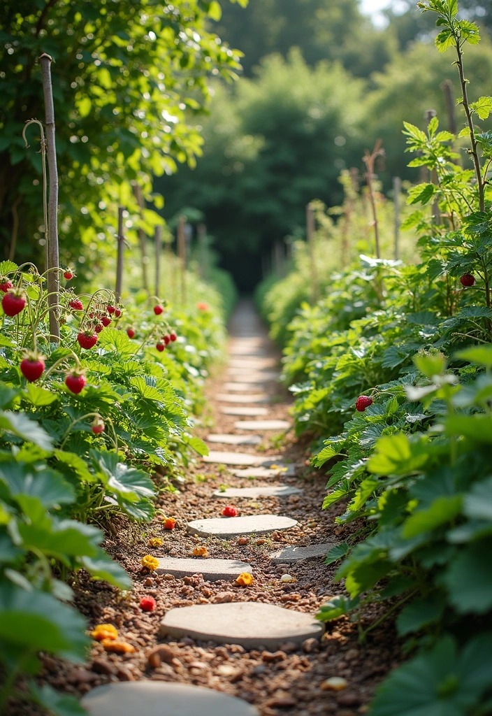 15 Backyard Walkway Ideas to Transform Your Garden - 9. Edible Garden Pathways