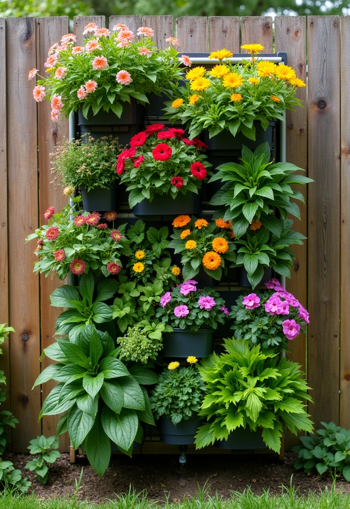 15 Garden Structure Ideas for Any Yard - 13. Vertical Garden Wall