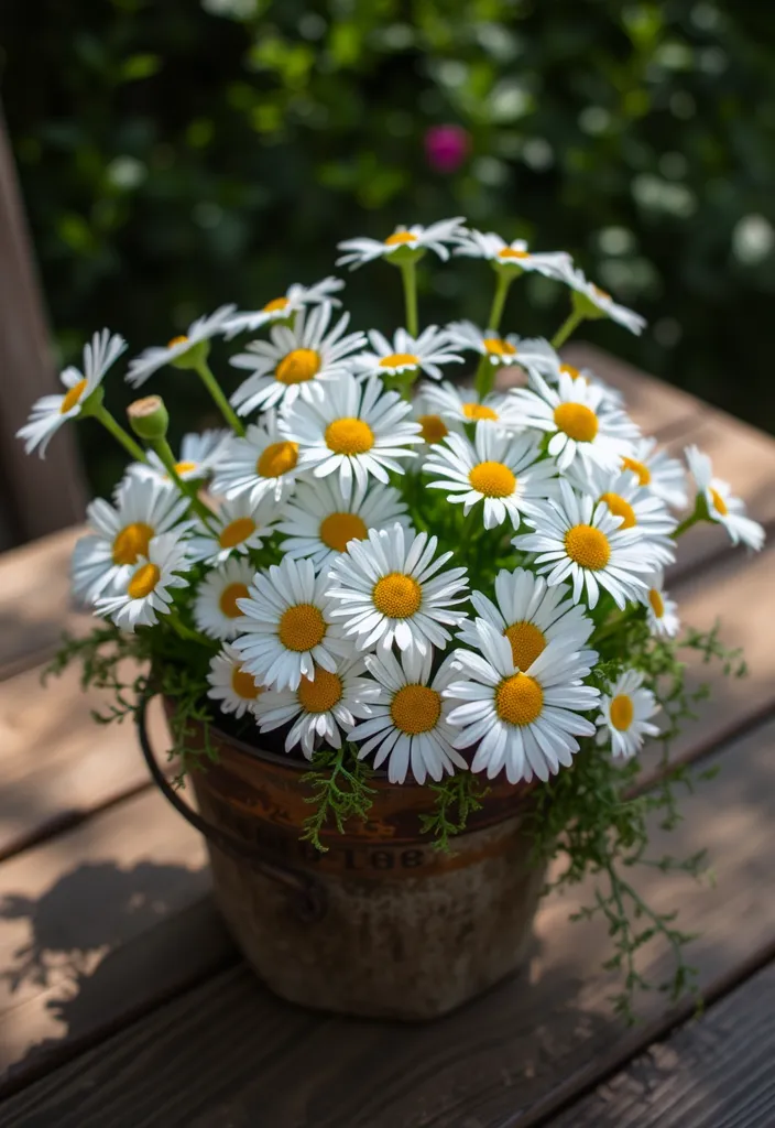 14 Gorgeous Potted Flowers to Transform Your Patio Instantly - 10. Delightful Daisies