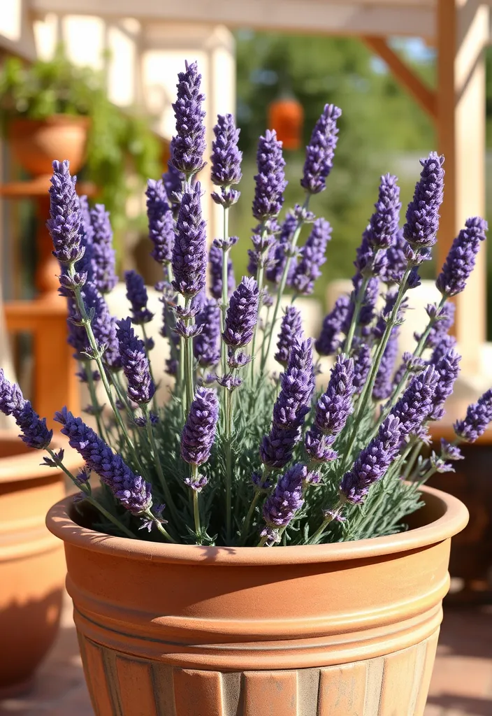 14 Gorgeous Potted Flowers to Transform Your Patio Instantly - 5. Lush Lavender