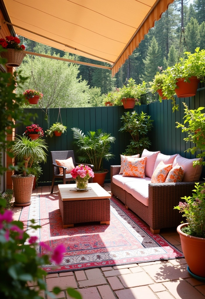 19 Garden Nook Ideas for Relaxation - 9. Vibrant Patio Oasis