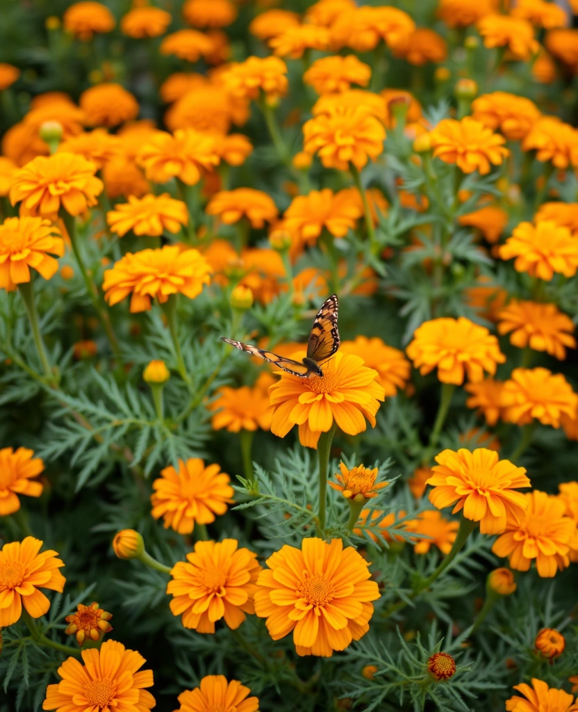 10 Flowers to Grow for an Amazing Scented Garden - 9. Marigold (Tagetes)