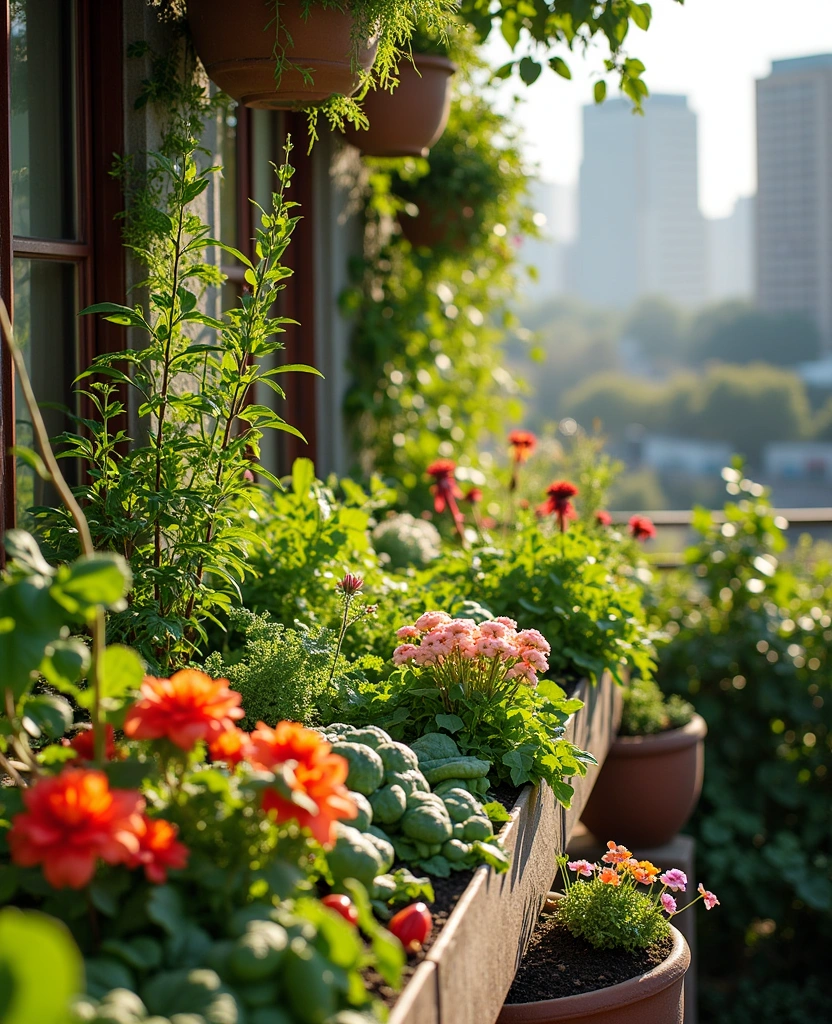 16 Small Apartment Balcony Garden Ideas for Growing Veggies - 11. Raised Bed Gardening