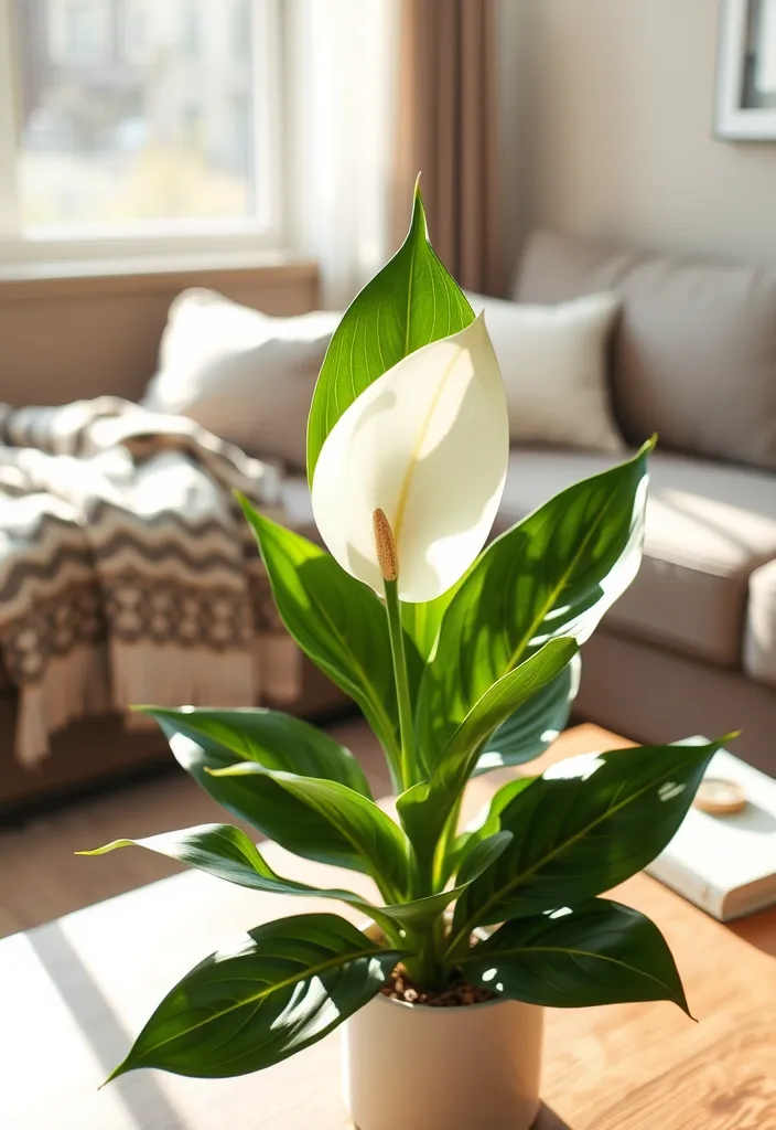 18 Incredible Plants You Can Grow in Your Apartment  - 5. Peace Lily (Spathiphyllum)