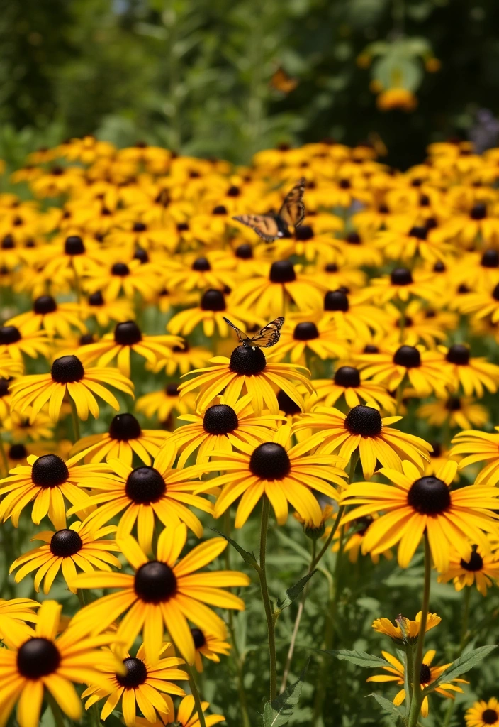 10 Best Flowers for Full Sun Gardens: Blooms All Summer - 5. Black-eyed Susan (Rudbeckia hirta)