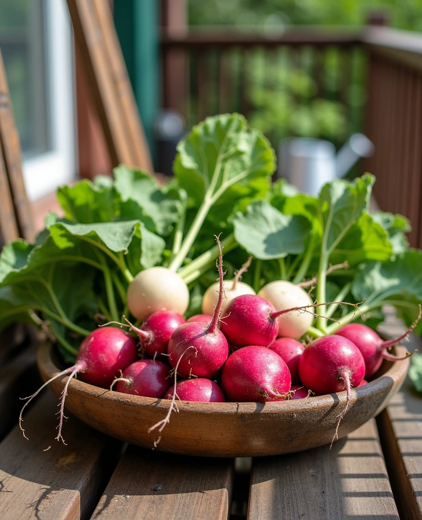 14 Space-Saving Vegetables You Can Grow on Your Balcony  - 2. Radishes