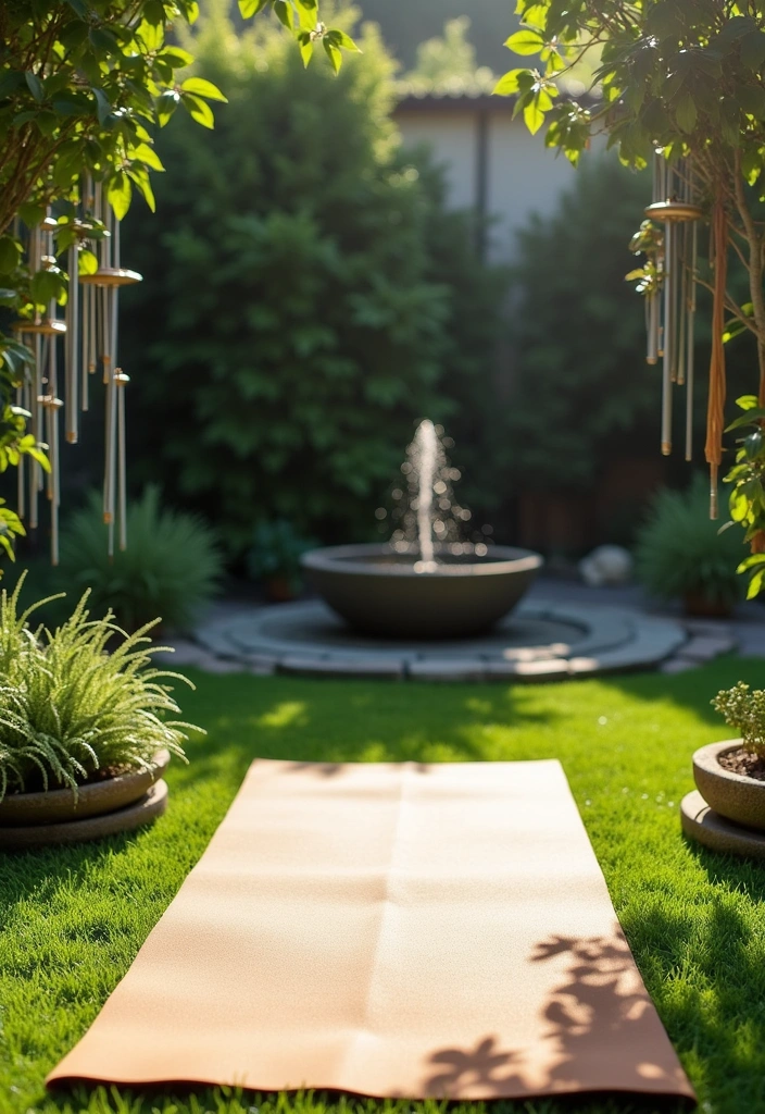 19 Garden Nook Ideas for Relaxation - 13. Outdoor Yoga Nook