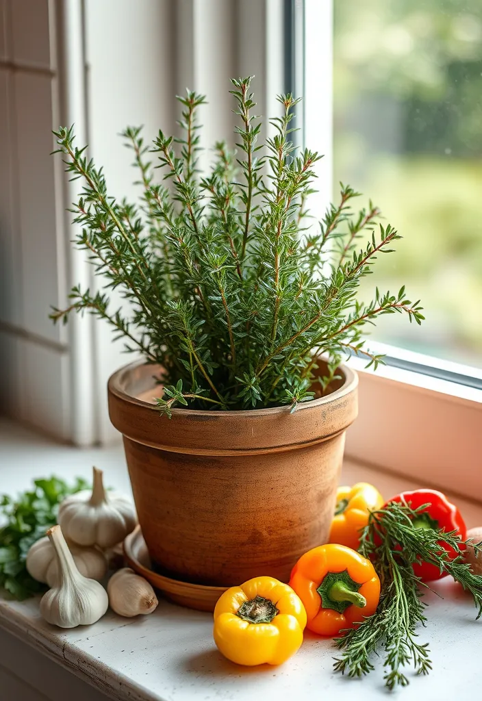 15 Best Kitchen Windowsill Plants: Your Ultimate Guide to Indoor Gardening! - 5. Thyme