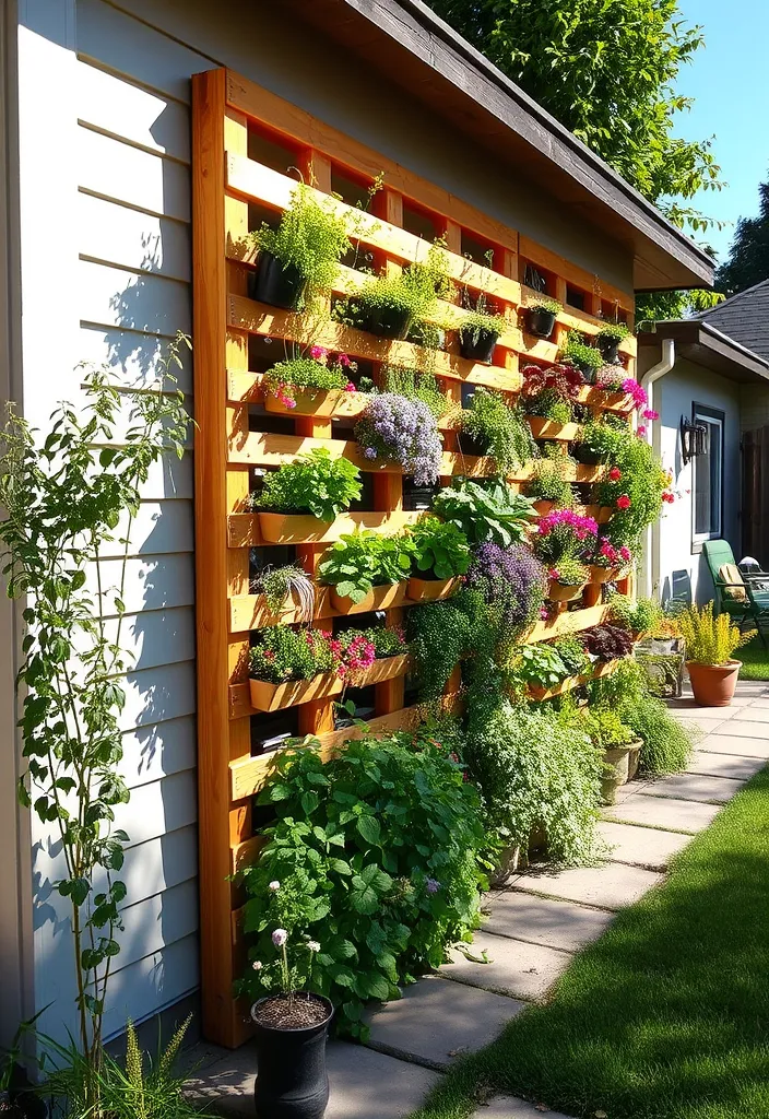 21 Genius Small Front Yard Landscaping Ideas That Don't Require a Lawn! - 1. Vertical Garden Wall