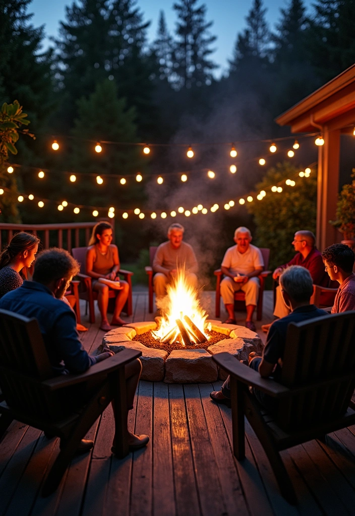 18 Deck Fire Pit Ideas for Cozy Nights - 18. Themed Fire Pit Nights