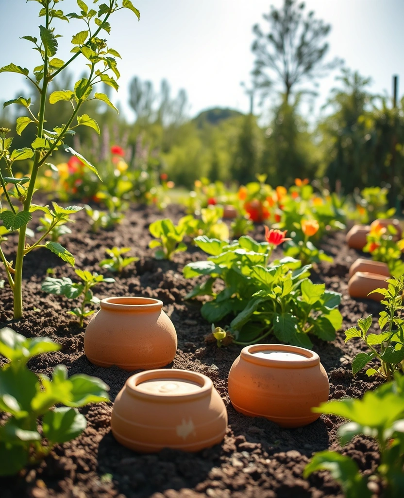 12 Genius DIY Self-Watering Systems for Your Vegetable Garden  - 10. The DIY Olla System