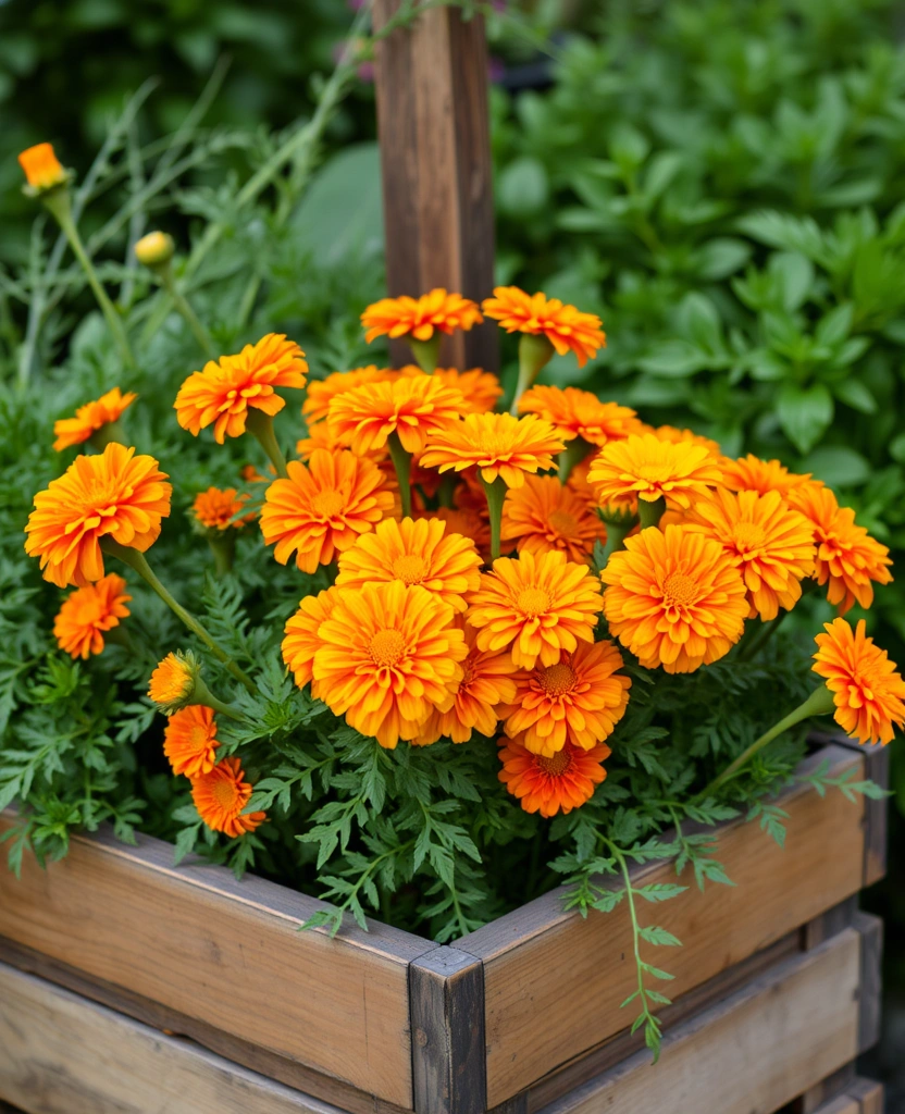 10 Best Flowers for Container Gardening: Potted Beauty - 3. Marigolds: A Splash of Sunshine