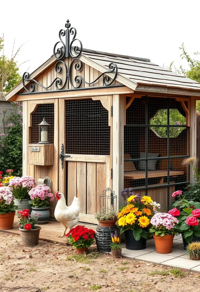 21 Charming Chicken Coop Ideas That'll Beautify Your Garden! - 19. Vintage Style Coop