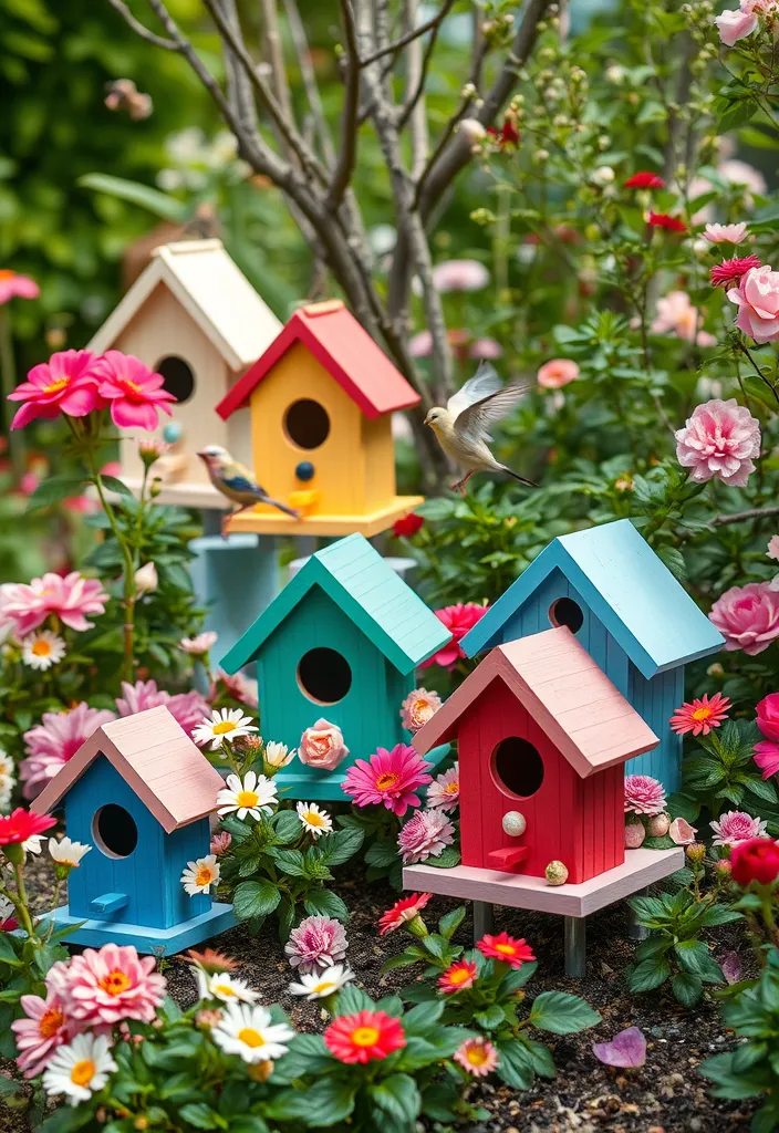 15 Cute Garden Aesthetic Ideas to Transform Your Space - 10. Charming Birdhouses