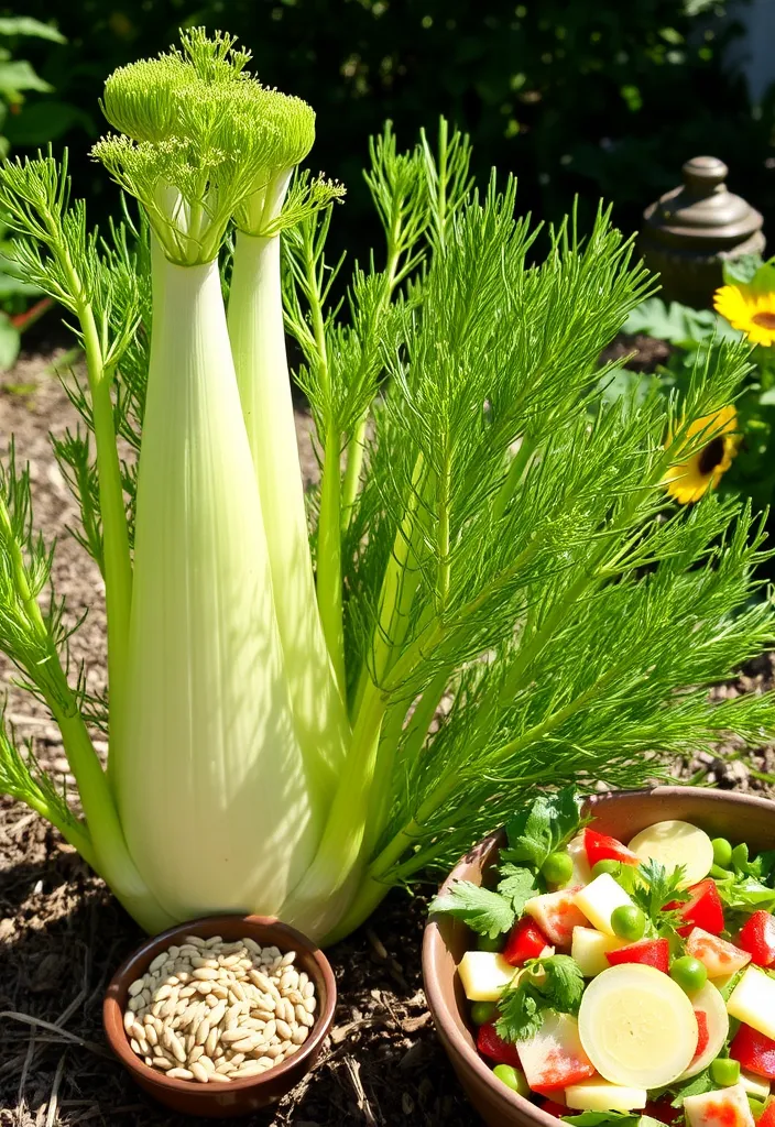 16 Healing Herbal Plants That Will Transform Your Health Naturally  - 15. Fennel (Foeniculum vulgare)