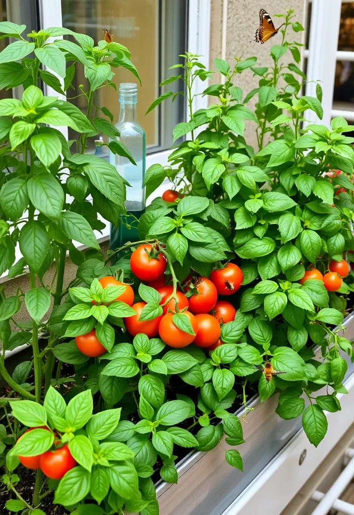 16 Small Apartment Balcony Garden Ideas for Growing Veggies - 10. Companion Planting