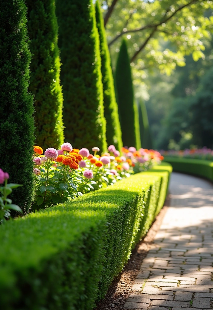 20 Garden Border Ideas for Curb Appeal - 2. Lush Green Hedge Borders