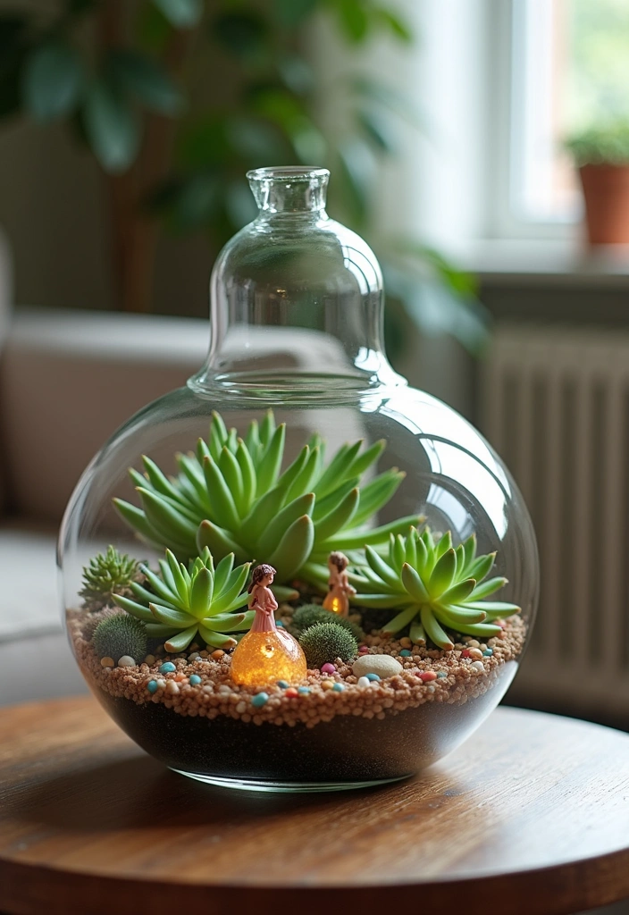 14 Stunning Succulent Planter Ideas - 1. Terrarium Delight