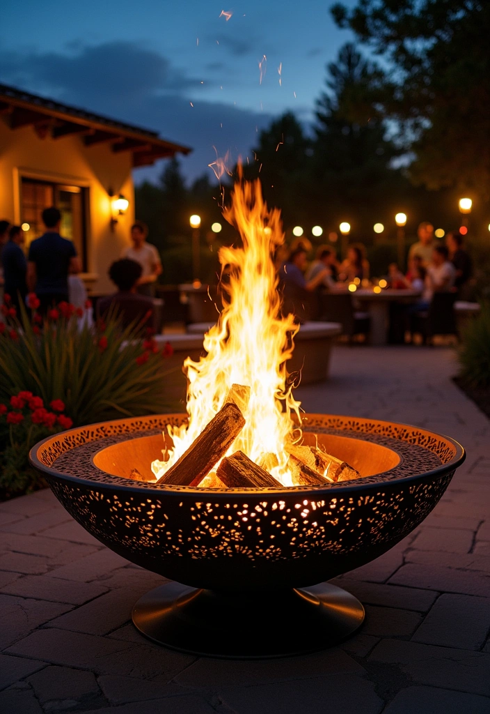 Fire Pit with Custom Artwork