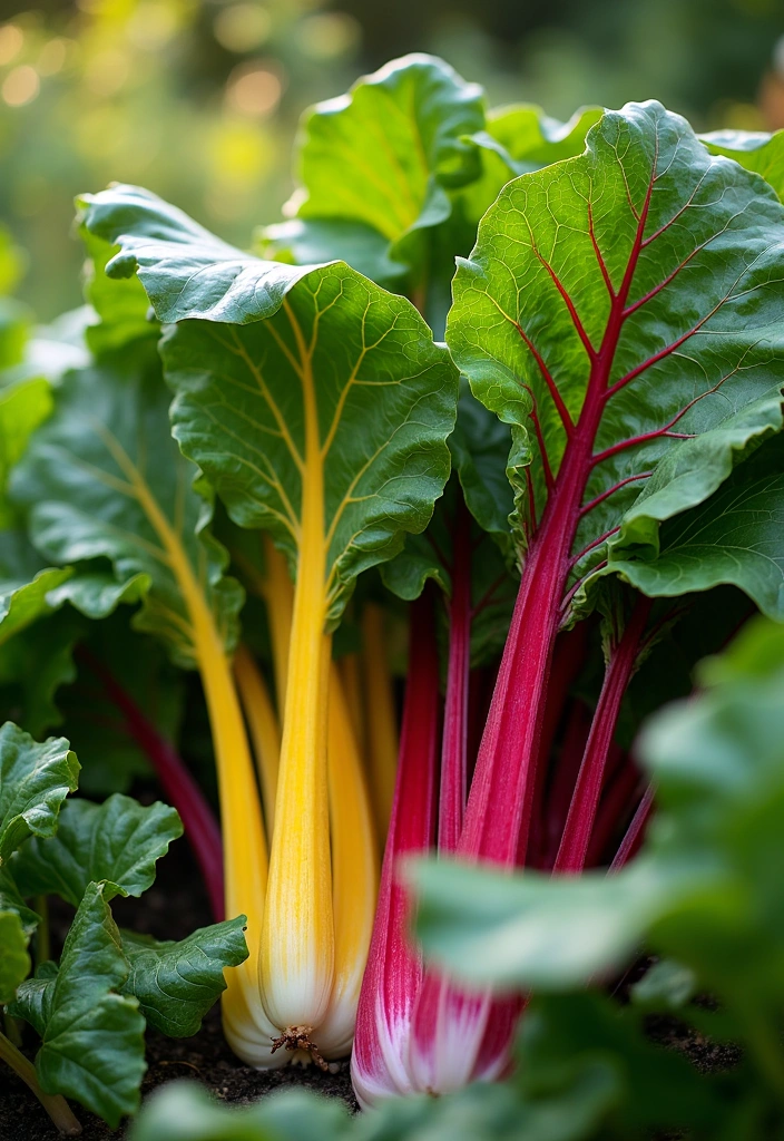 16 Fall Garden Vegetable Ideas to Grow - 9. Swiss Chard: A Colorful Addition